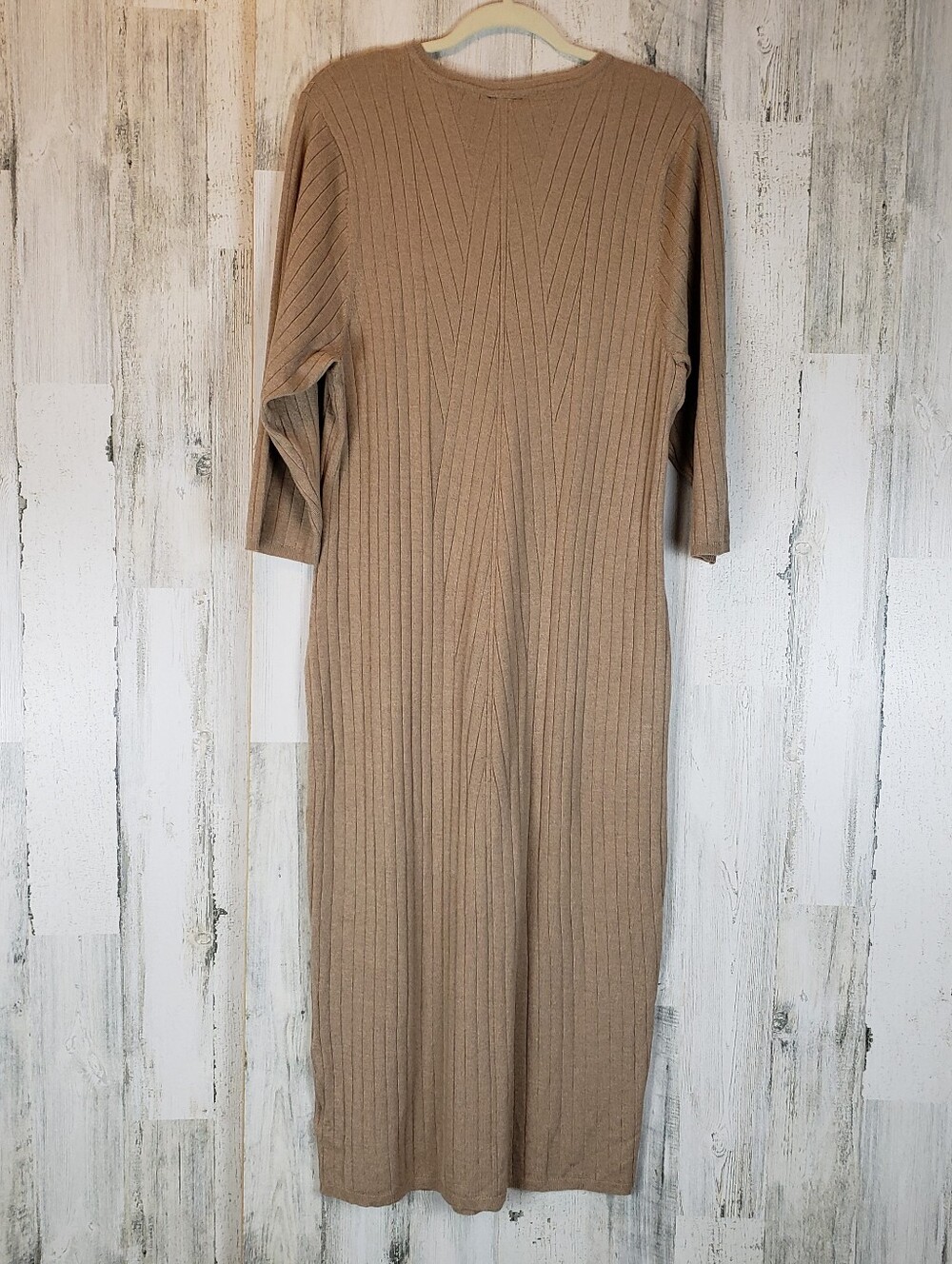 Torrid Beige Ribbed Midi Sweater Dress Size 3X - Picture 5 of 9